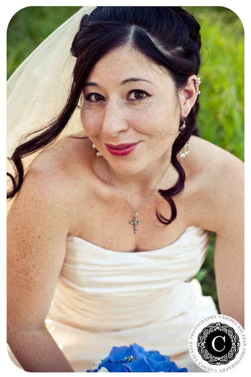 colorful bride photograph