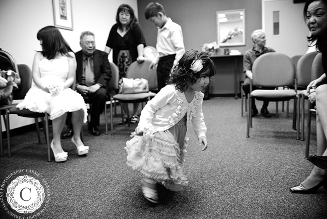 cute little girl at ceremony portrait