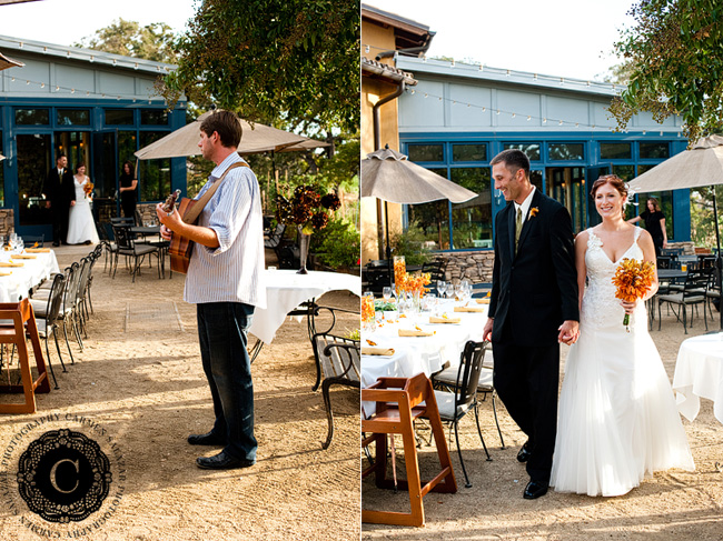 Wedding musician and lovely reception area photography