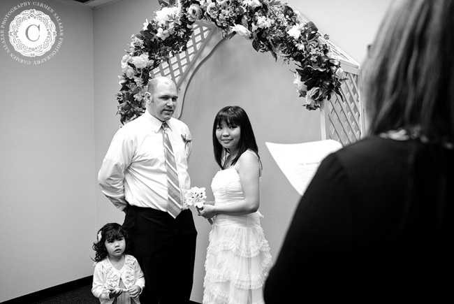 sweet family elopement ceremony portrait