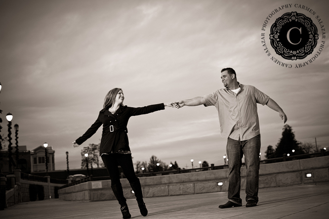 dancing engagement photos