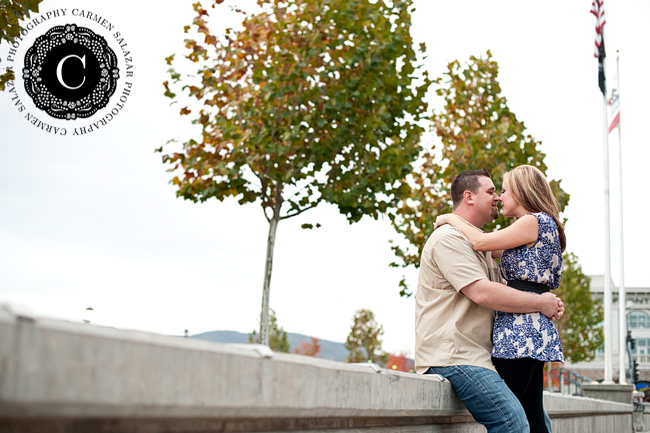 downtown engagement pics