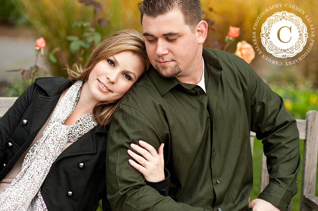 romantic napa engagement picture