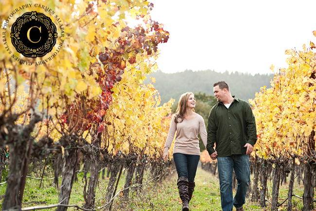 vineyard engagement pics