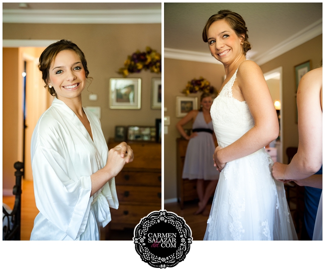 Blushing bride photo