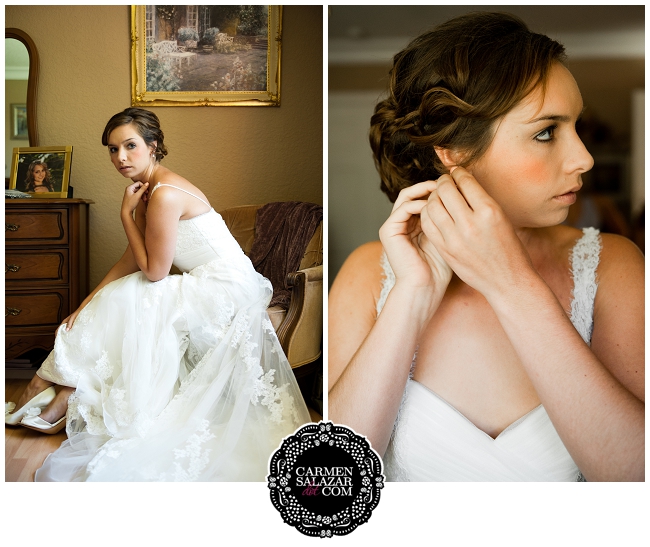 Vintage style bridal portraits