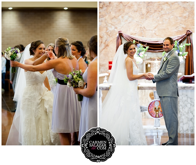 Romantic ceremony portraits