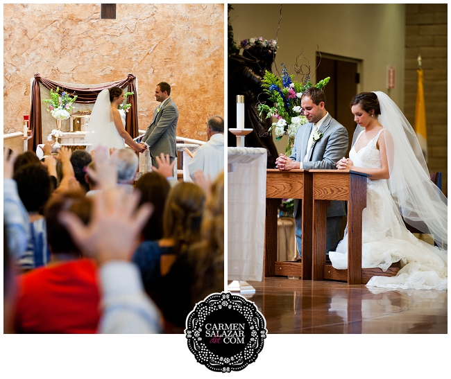 Religious bride and groom nuptials