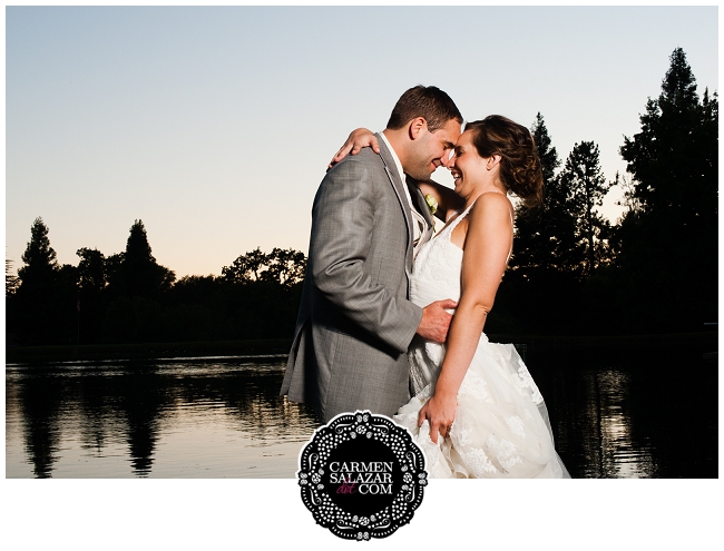 Gorgeous, bold wedding portrait