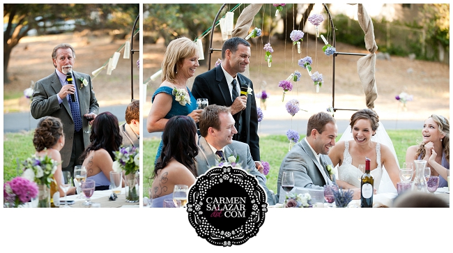 Sweet wedding speech moments