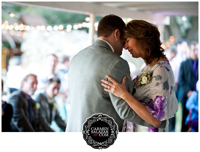 Mother and groom dance portrait