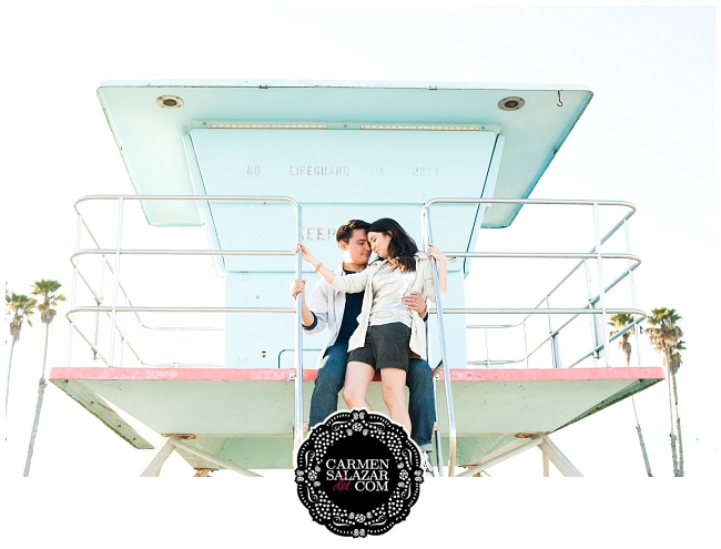 Beach engagement session