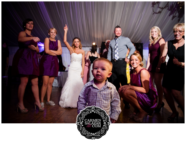 Adorable little boy wedding guest