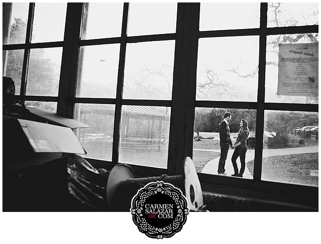 campground engagement photo