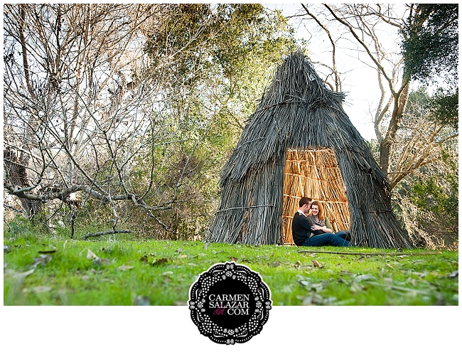 camping engagement session