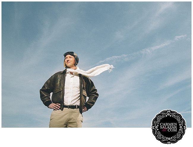 bomber jacket engagement session