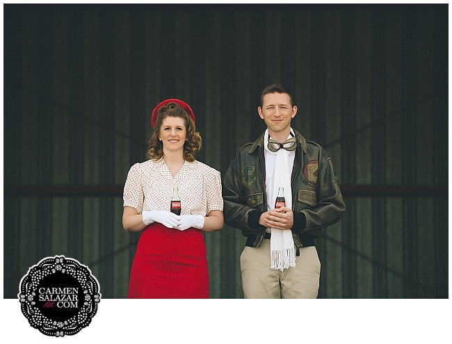 pin up engagement session in Sacramento