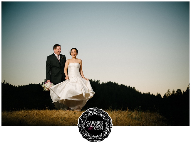 Sunset Wedding Photo