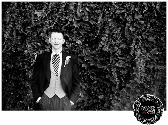 Black and White Groom Picture