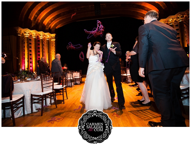 Mardi Gras themed wedding by Carmen Salazar