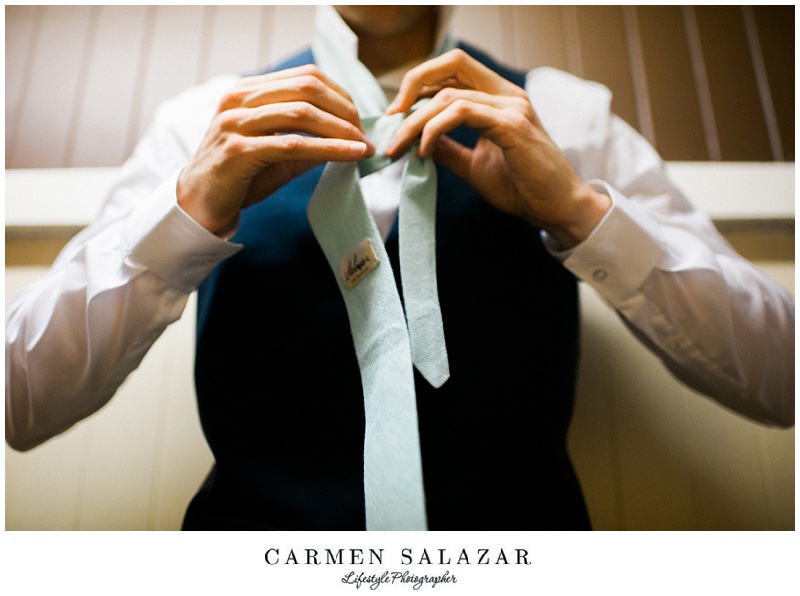 Groom tie photo