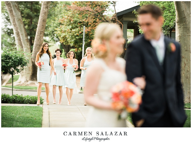 Candid bridesmaids photo