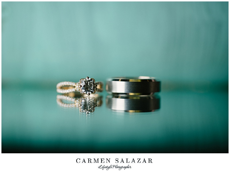 creative photo of the wedding rings