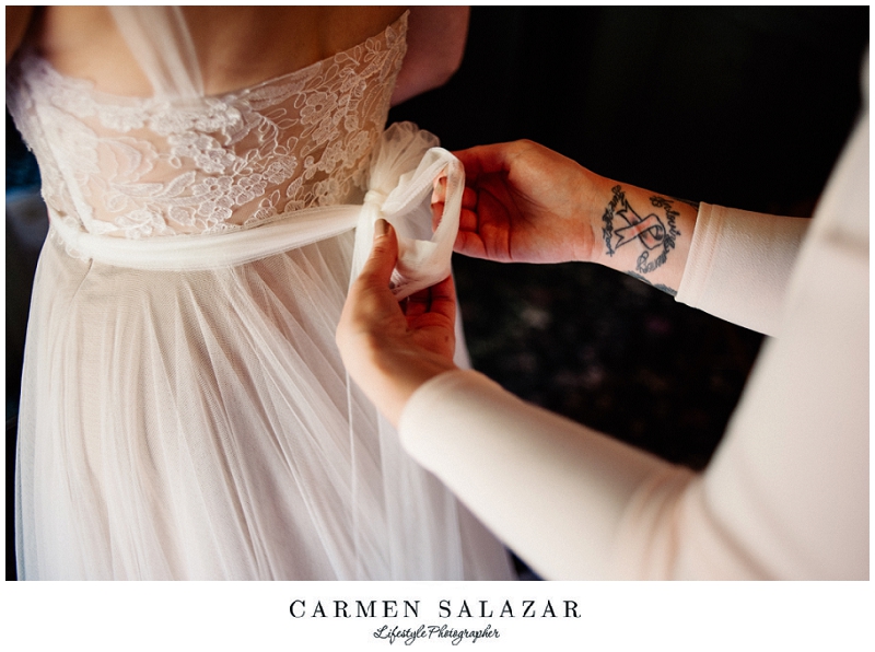 Outdoor-Art-Club-Wedding- BHLDN wedding dress detail photo