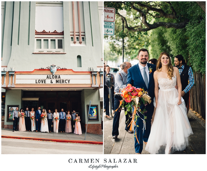 Outdoor-Art-Club-Wedding- fun bridal party photos