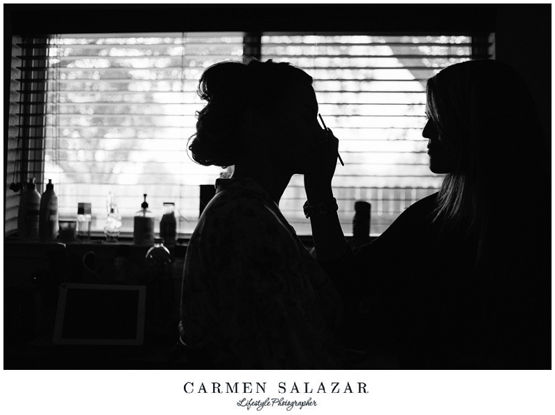 Sacramento Outdoor Wedding makeup detail shot by Carmen Salazar