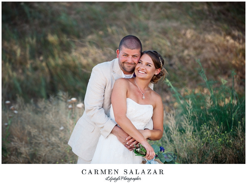 romantic couple photo at a Sacramento Outdoor Wedding