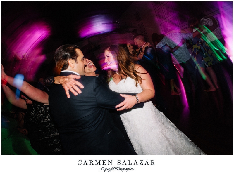 fun reception photo with bride and groom by Carmen Salazar fun reception photo with bride and groom by Carmen Salazar