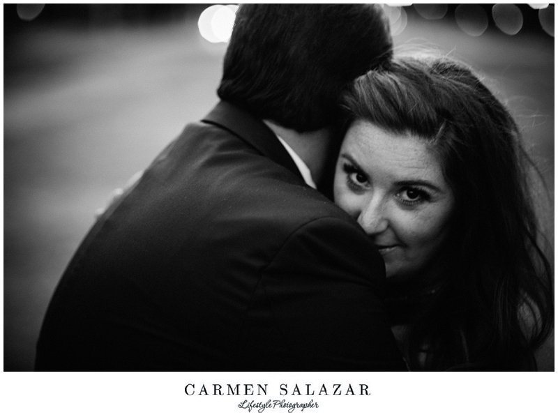 black and white bridal portrait by Carmen Salazar black and white bridal portrait by Carmen Salazar