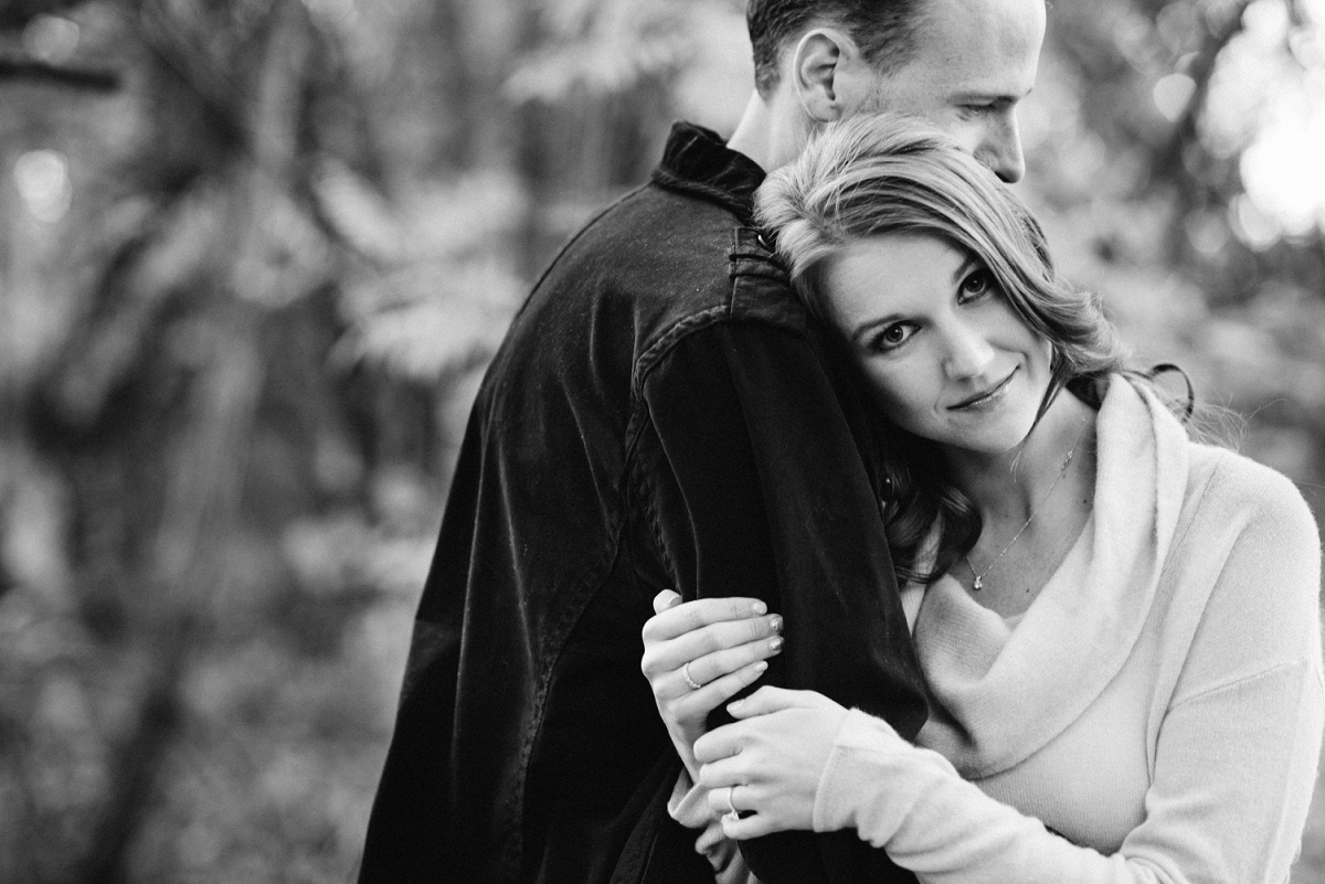 Sacramento fall American River engagement session