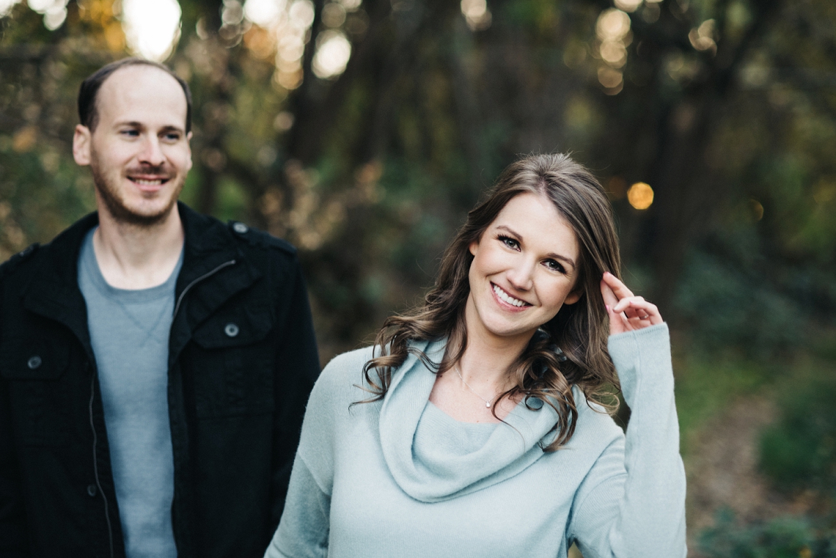 Sacramento fall American River engagement session