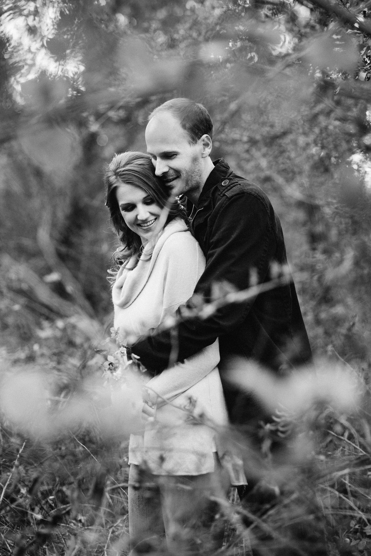 Sacramento fall American River engagement session