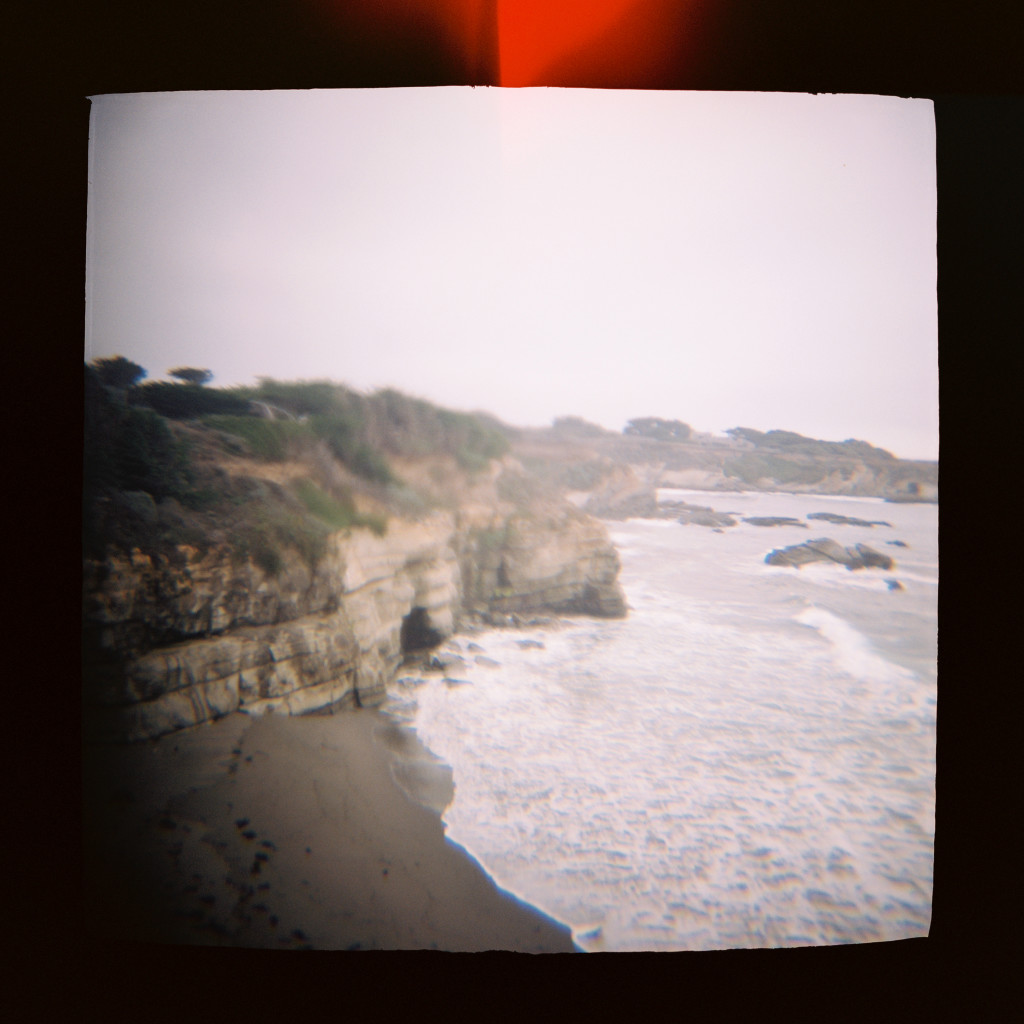 Ocean bluffs Holga travel photos