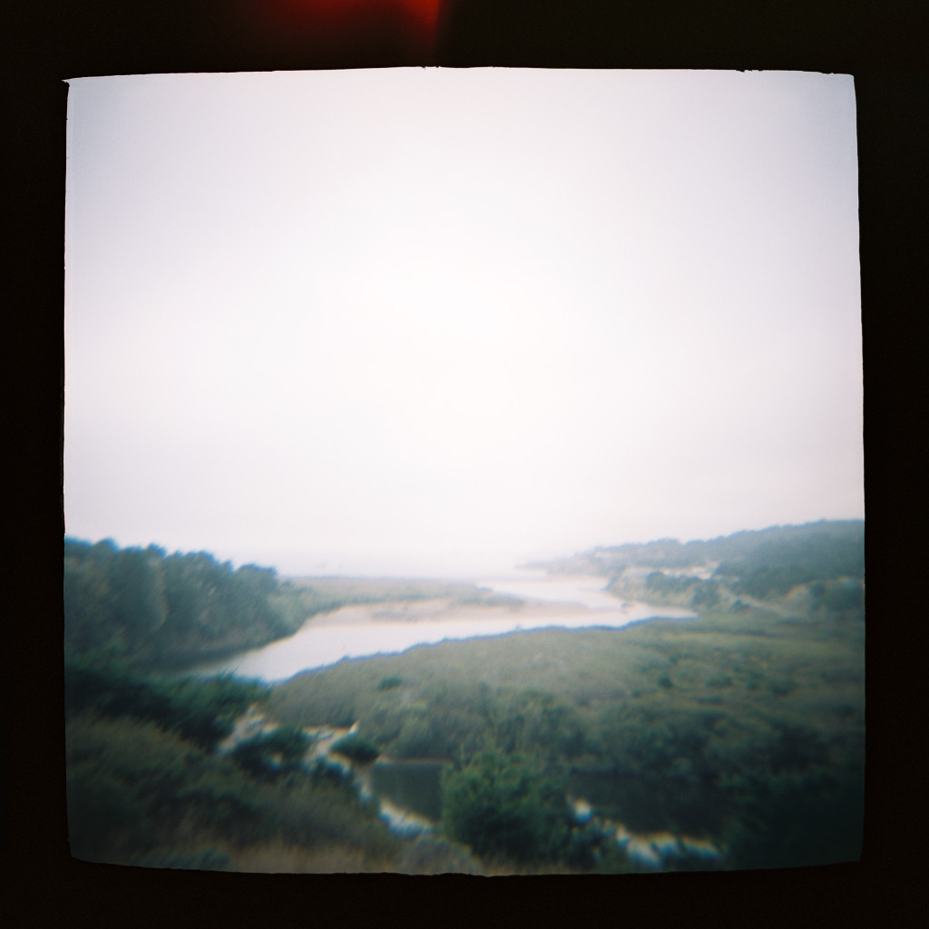 Holga travel photos of river valley