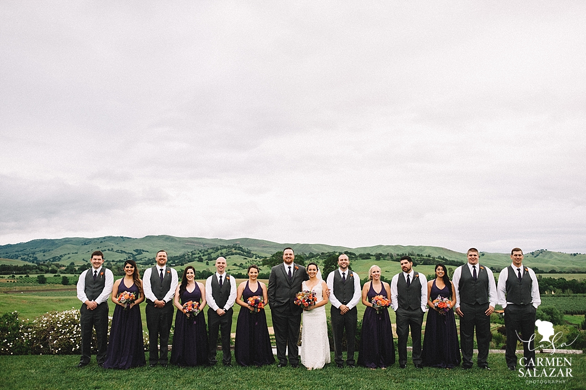 Classy bridal party arrangement - Carmen Salazar