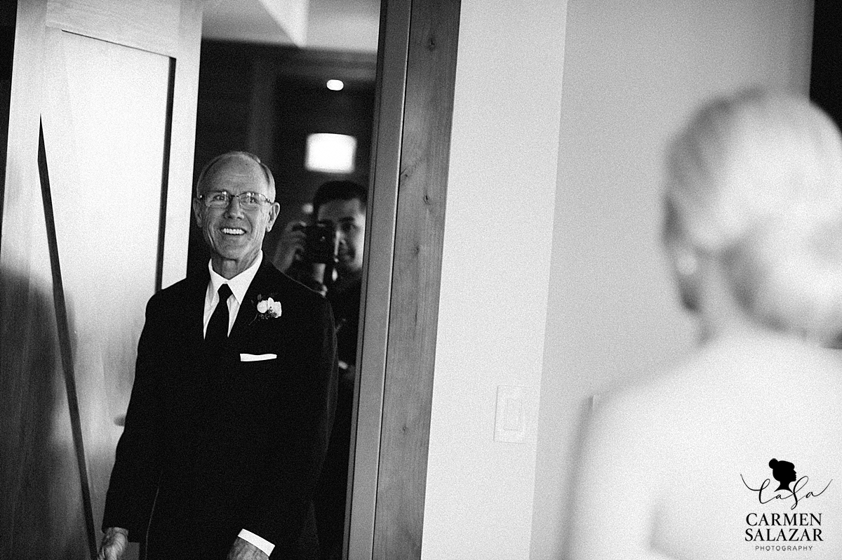 Candid father of the bride portrait - Carmen Salazar Candid father of the bride portrait - Carmen Salazar