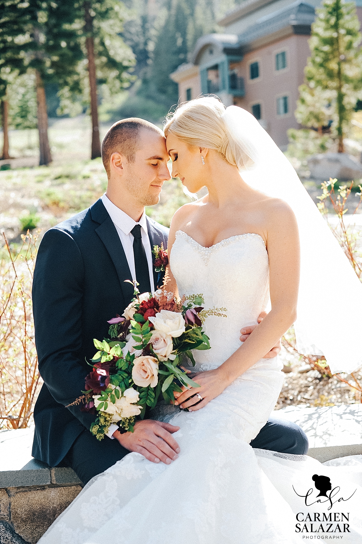 Bride and groom in love at Ritz-Carlton - Carmen Salazar Bride and groom in love at Ritz-Carlton - Carmen Salazar