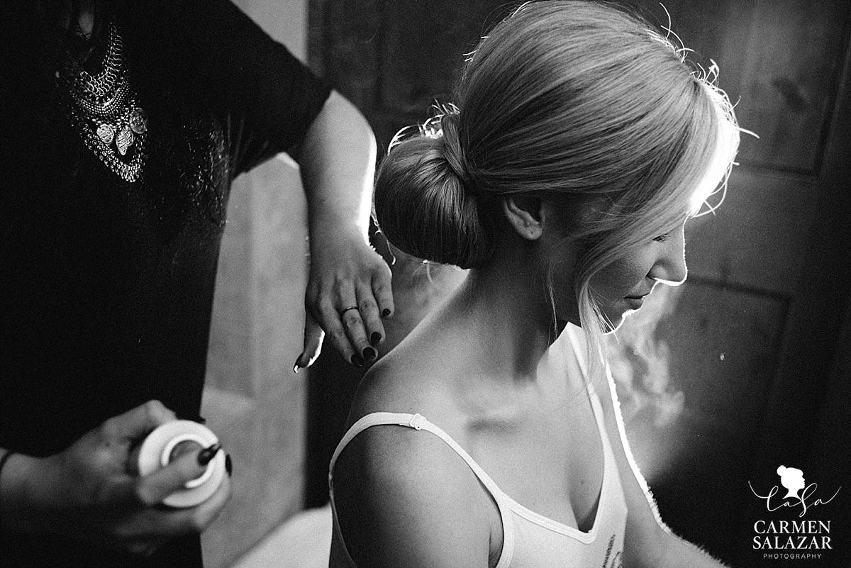 Dramatic bridal getting ready portraits- Carmen Salazar Dramatic bridal getting ready portraits - Carmen Salazar