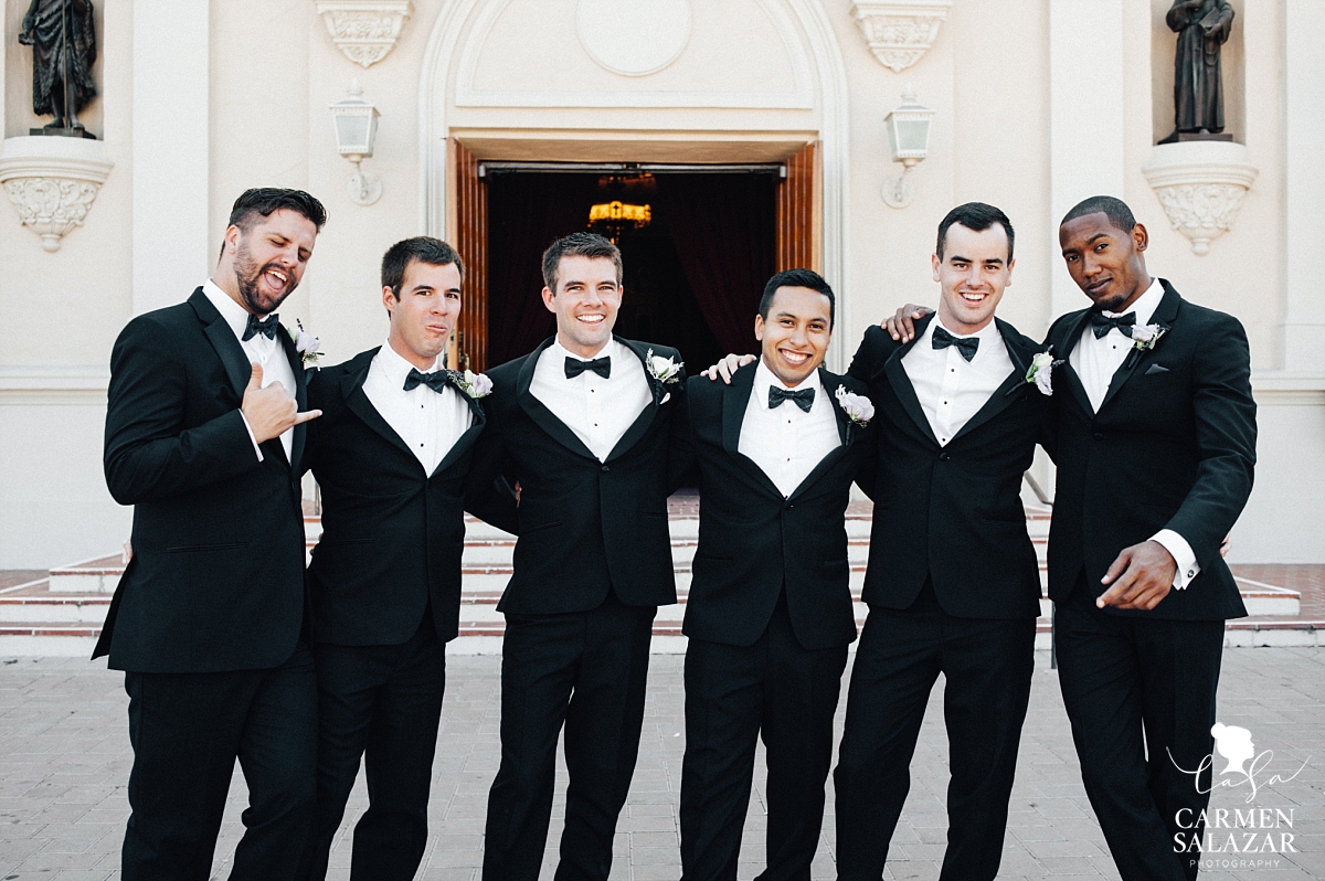 Classic groomsmen style in Santa Clara - Carmen Salazar Classic groomsmen style in Santa Clara - Carmen Salazar