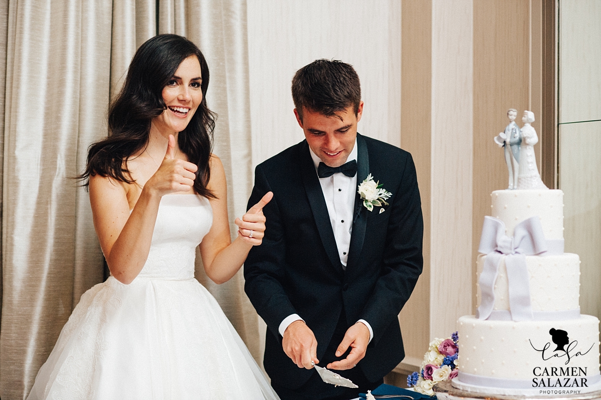 Cake cutting at Westin San Jose Ballroom - Carmen Salazar Cake cutting at Westin San Jose Ballroom - Carmen Salazar