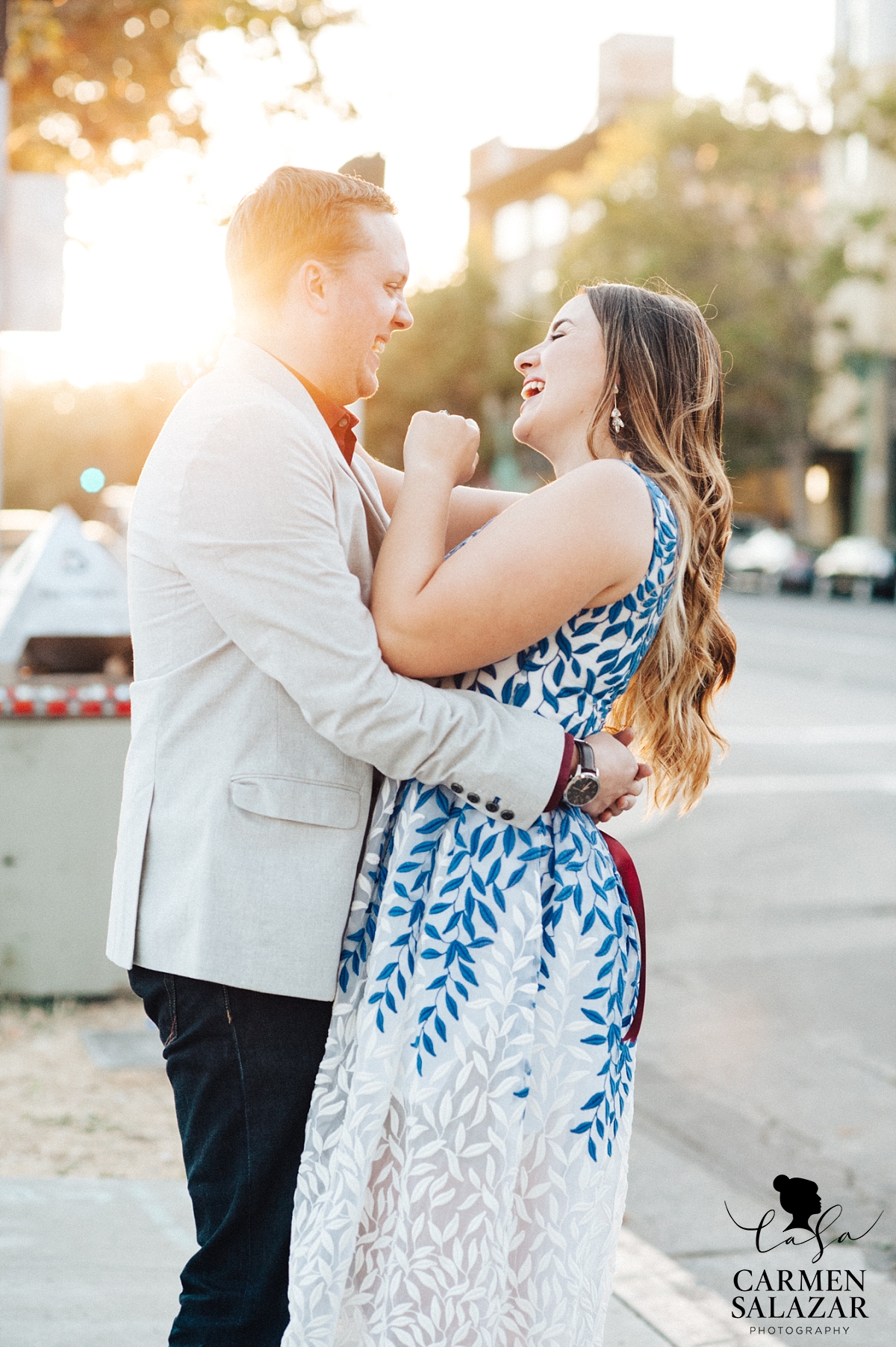 Sunset downtown Oakland engagement - Carmen Salazar Sunset downtown Oakland engagement - Carmen Salazar