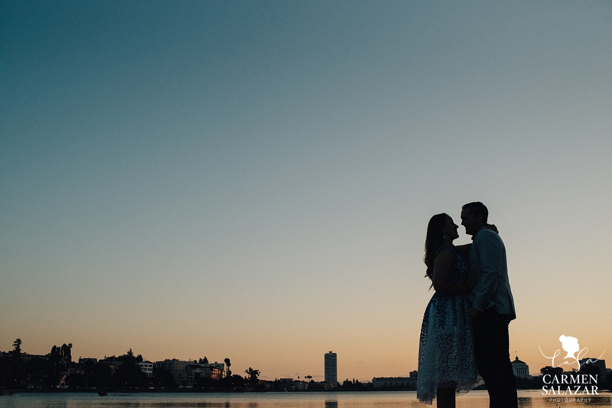 Lake Merritt sunset silhouette - Carmen Salazar Lake Merritt sunset silhouette - Carmen Salazar