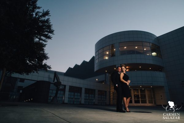 A Crocker Art Museum reception for destination wedding lovebirds