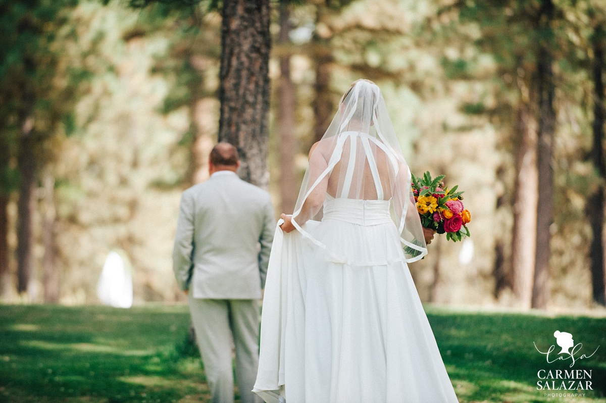 Tahoe outdoor first look wedding photography - Carmen Salazar Tahoe outdoor first look wedding photography - Carmen Salazar