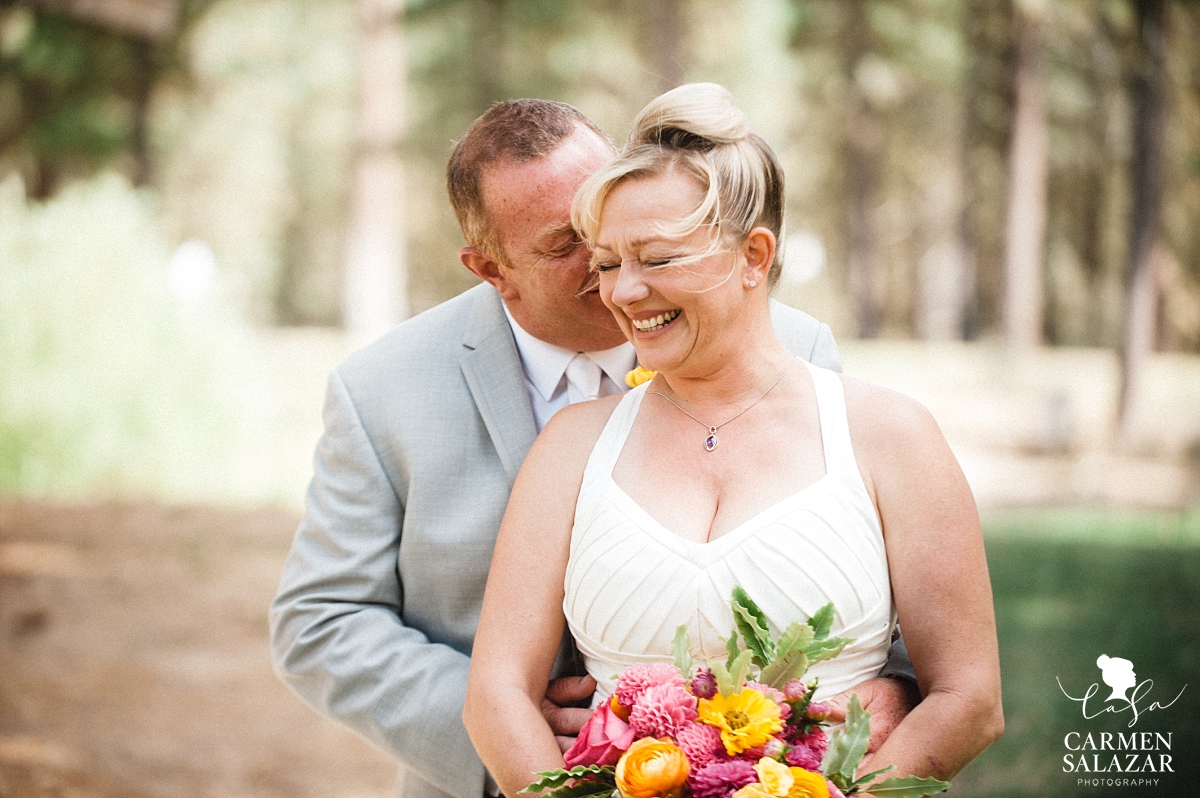 happy and groom portraits at Chalet View Lodge- Carmen Salazar happy Bride and groom portraits at Chalet View Lodge- Carmen Salazar