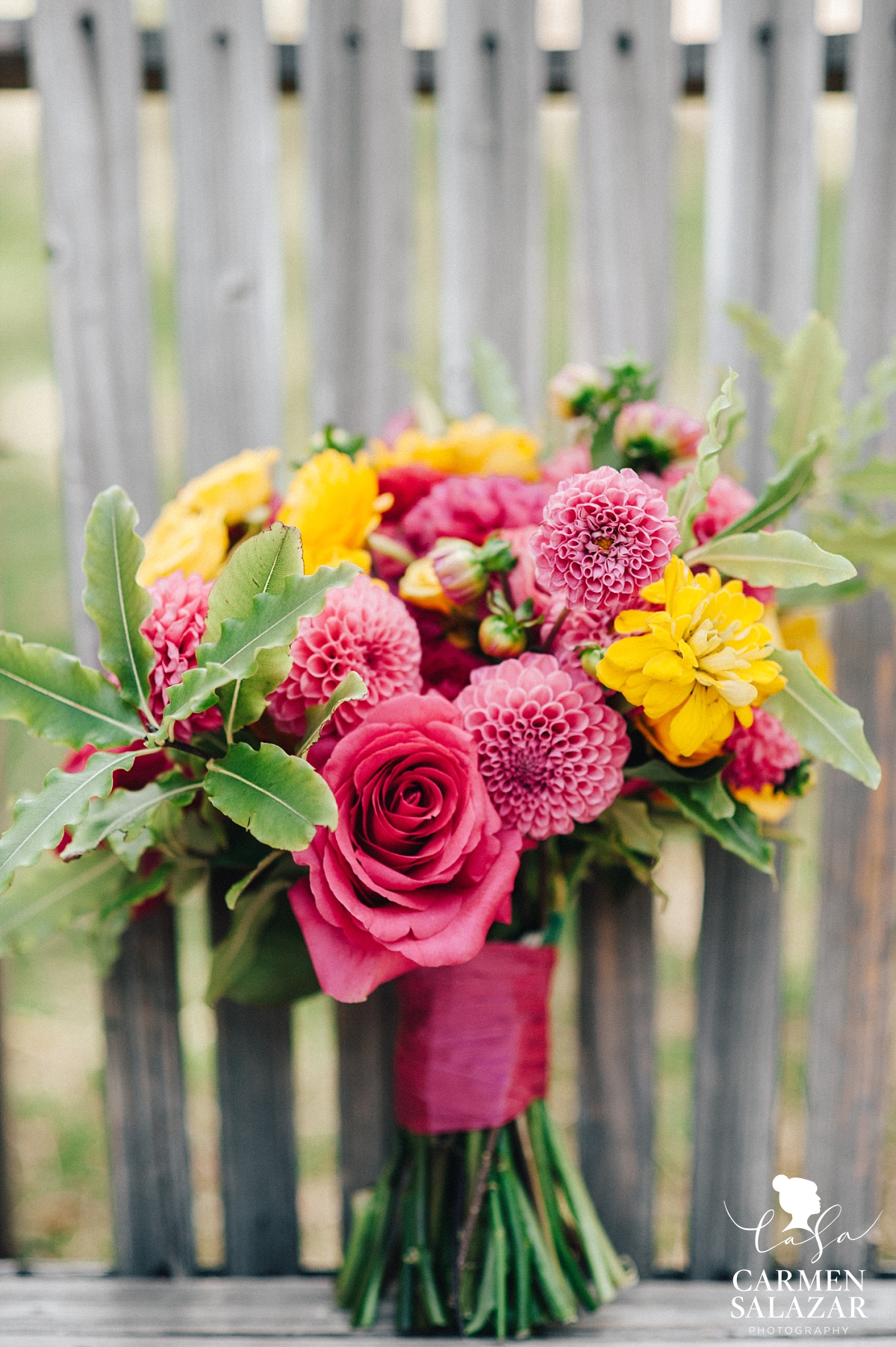 Gorgeous neon wedding bouquet by Melody Raye Flowers - Carmen Salazar Gorgeous neon wedding bouquet by Melody Raye Flowers - Carmen Salazar